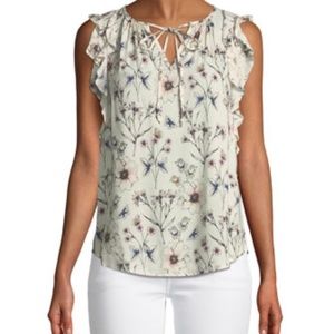 NWT -- Velvet By Graham and Spencer Marisol Flutter Sleeve Tank -- Size L